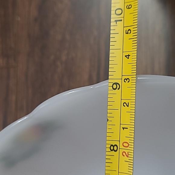 Vintage Arcopal France Nesting Bowls Set of 3 Milk Glass Fruits Scalloped Edges - Picture 8 of 8